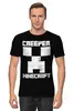 Заказать мужскую футболку в Москве. Футболка классическая MINECRAFT CREEPER от vista12761@rambler.ru - готовые дизайны и нанесение принтов.