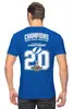 Заказать мужскую футболку в Москве. Футболка классическая Tampa Bay Lightning Stanley Cup Champions 2020 от KutvinoV.com  - готовые дизайны и нанесение принтов.