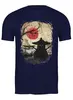 Заказать мужскую футболку в Москве. Футболка классическая Japan Samurai Cat от oneredfoxstore@gmail.com - готовые дизайны и нанесение принтов.