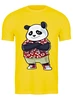 Заказать мужскую футболку в Москве. Футболка классическая Панда от ПРИНТЫ ПЕЧАТЬ  - готовые дизайны и нанесение принтов.