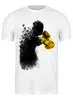 Заказать мужскую футболку в Москве. Футболка классическая Порхай как бабочка, жаль как пчела от printik - готовые дизайны и нанесение принтов.