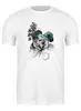 Заказать мужскую футболку в Москве. Футболка классическая Weed Skull Hexagon от oneredfoxstore@gmail.com - готовые дизайны и нанесение принтов.