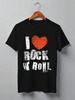 Заказать мужскую футболку в Москве. Футболка классическая i love rocknroll от holyman32 - готовые дизайны и нанесение принтов.