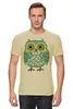 Заказать мужскую футболку в Москве. Футболка классическая Owl Here от oneredfoxstore@gmail.com - готовые дизайны и нанесение принтов.