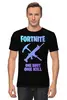 Заказать мужскую футболку в Москве. Футболка классическая FORTNITE от geekbox - готовые дизайны и нанесение принтов.