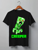 Заказать мужскую футболку в Москве. Футболка классическая MINECRAFT CREEPER от weeert - готовые дизайны и нанесение принтов.