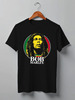 Заказать мужскую футболку в Москве. Футболка классическая Bob Marley от inPrintio - готовые дизайны и нанесение принтов.
