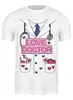 Заказать мужскую футболку в Москве. Футболка классическая Доктор-любовь от Romanova - готовые дизайны и нанесение принтов.