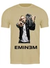 Заказать мужскую футболку в Москве. Футболка классическая Eminem от Данил Осипенко - готовые дизайны и нанесение принтов.