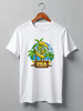 Заказать мужскую футболку в Москве. Футболка классическая DNAtechnology white t-shirt от Alcochat - готовые дизайны и нанесение принтов.