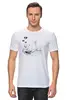 Заказать мужскую футболку в Москве. Футболка классическая Спящий белый медведь от tanashtanko@yandex.ru - готовые дизайны и нанесение принтов.