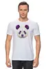 Заказать мужскую футболку в Москве. Футболка классическая Полигональная панда от oldman - готовые дизайны и нанесение принтов.