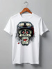 Заказать мужскую футболку в Москве. Футболка классическая Skull Art от Leichenwagen - готовые дизайны и нанесение принтов.