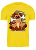 Заказать мужскую футболку в Москве. Футболка классическая Пёс с косточкой от ПРИНТЫ ПЕЧАТЬ  - готовые дизайны и нанесение принтов.