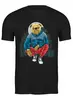 Заказать мужскую футболку в Москве. Футболка классическая Ночные размышления от T-shirt print  - готовые дизайны и нанесение принтов.