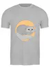 Заказать мужскую футболку в Москве. Футболка классическая Серая кошка от Yulla Yullapa - готовые дизайны и нанесение принтов.