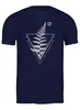 Заказать мужскую футболку в Москве. Футболка классическая Fern and Moon Triangle Tattoo от oneredfoxstore@gmail.com - готовые дизайны и нанесение принтов.