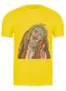 Заказать мужскую футболку в Москве. Футболка классическая Боб Марли от BAD OWL - готовые дизайны и нанесение принтов.