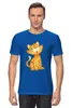 Заказать мужскую футболку в Москве. Футболка классическая Рыжий кот от Yaroslava - готовые дизайны и нанесение принтов.