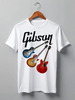 Заказать мужскую футболку в Москве. Футболка классическая Gibson от siedmit - готовые дизайны и нанесение принтов.