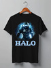 Заказать мужскую футболку в Москве. Футболка классическая Halo Game от kardakov94@mail.ru - готовые дизайны и нанесение принтов.