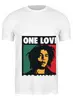 Заказать мужскую футболку в Москве. Футболка классическая Bob Marley  от gareula - готовые дизайны и нанесение принтов.