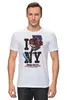 Заказать мужскую футболку в Москве. Футболка классическая Friday the 13th / I love NY от KinoArt - готовые дизайны и нанесение принтов.