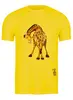 Заказать мужскую футболку в Москве. Футболка классическая жираф от nadegda - готовые дизайны и нанесение принтов.