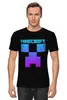 Заказать мужскую футболку в Москве. Футболка классическая MINECRAFT CREEPER от weeert - готовые дизайны и нанесение принтов.