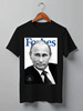Заказать мужскую футболку в Москве. Футболка классическая Putin Forbes от Design Ministry - готовые дизайны и нанесение принтов.