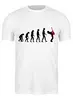 Заказать мужскую футболку в Москве. Футболка классическая Эволюция от Zamula - готовые дизайны и нанесение принтов.