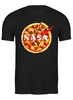 Заказать мужскую футболку в Москве. Футболка классическая NASA pizza от skynatural - готовые дизайны и нанесение принтов.