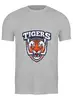 Заказать мужскую футболку в Москве. Футболка классическая Tigers от Елена Елена - готовые дизайны и нанесение принтов.