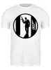 Заказать мужскую футболку в Москве. Футболка классическая Джеймс Бонд от trugift - готовые дизайны и нанесение принтов.