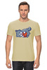 Заказать мужскую футболку в Москве. Футболка классическая Котик с мячиком от skynatural - готовые дизайны и нанесение принтов.