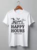 Заказать мужскую футболку в Москве. Футболка классическая Happy hours от Kostya  - готовые дизайны и нанесение принтов.