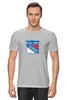 Заказать мужскую футболку в Москве. Футболка классическая New York Rangers / NHL USA от KinoArt - готовые дизайны и нанесение принтов.