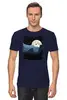 Заказать мужскую футболку в Москве. Футболка классическая Moon Ski от oneredfoxstore@gmail.com - готовые дизайны и нанесение принтов.