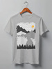 Заказать мужскую футболку в Москве. Футболка классическая Mountains and Bears от oneredfoxstore@gmail.com - готовые дизайны и нанесение принтов.