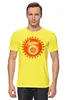 Заказать мужскую футболку в Москве. Футболка классическая Солнце от gopotol - готовые дизайны и нанесение принтов.