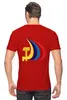 Заказать мужскую футболку в Москве. Футболка классическая Серп и молот с цветными лучами от IrinkaArt  - готовые дизайны и нанесение принтов.