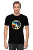 Заказать мужскую футболку в Москве. Футболка классическая Космос от T-shirt print  - готовые дизайны и нанесение принтов.
