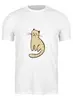 Заказать мужскую футболку в Москве. Футболка классическая котик от tiff20 - готовые дизайны и нанесение принтов.