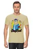 Заказать мужскую футболку в Москве. Футболка классическая Лев хипстер   от T-shirt print  - готовые дизайны и нанесение принтов.