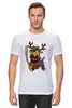 Заказать мужскую футболку в Москве. Футболка классическая Олень - грозный пират от Подслушано - готовые дизайны и нанесение принтов.