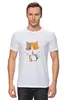 Заказать мужскую футболку в Москве. Футболка классическая Котёнок от Amerikanka - готовые дизайны и нанесение принтов.