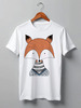 Заказать мужскую футболку в Москве. Футболка классическая Fox Here от oneredfoxstore@gmail.com - готовые дизайны и нанесение принтов.