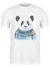 Заказать мужскую футболку в Москве. Футболка классическая Панда от cherdantcev - готовые дизайны и нанесение принтов.
