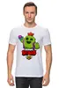 Заказать мужскую футболку в Москве. Футболка классическая BRAWL STARS SPIKE от geekbox - готовые дизайны и нанесение принтов.