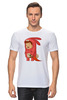 Заказать мужскую футболку в Москве. Футболка классическая Год кролика от katanya7800@mail.ru - готовые дизайны и нанесение принтов.